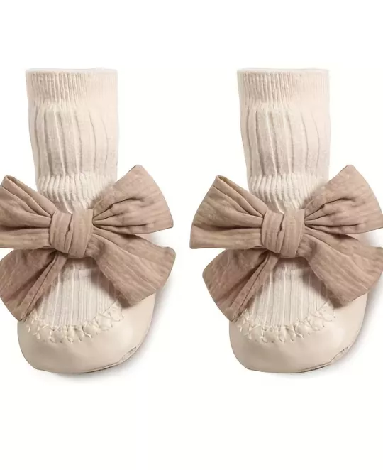 Anti-Slip Baby Socks with Bow