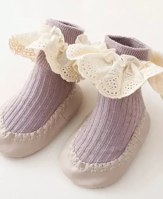 Anti-Slip Baby Socks with Ruffle