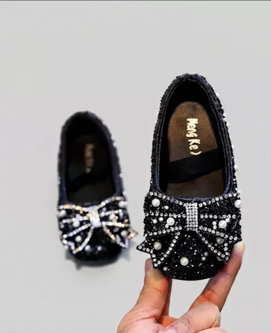 Mary Jane Ballerina Flats Shoes with pearls