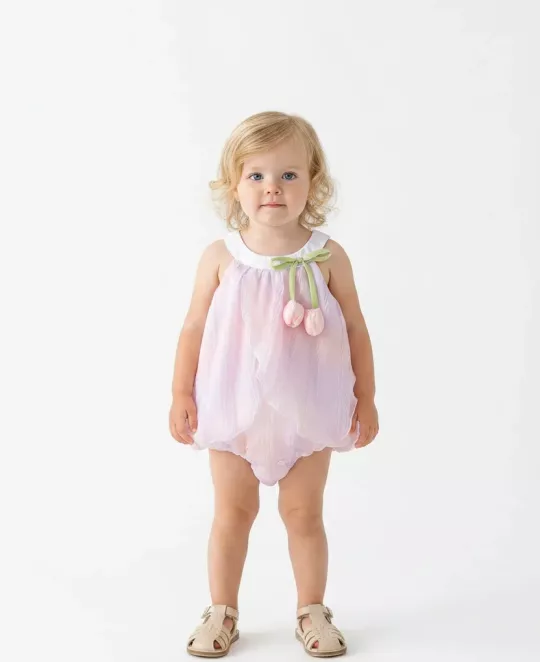 Sleeveless Pink Watercolor Magic Bodysuit