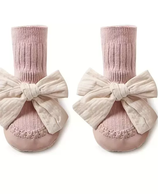 Anti-Slip Baby Socks with Bow