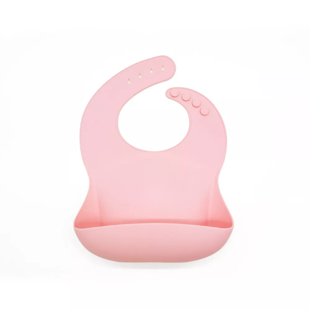 Convenient and cute silicone bib.