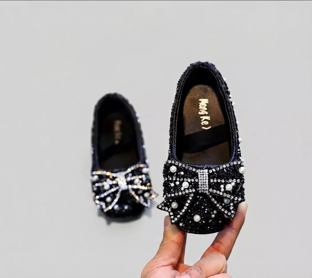 Mary Jane Ballerina Flats Shoes with pearls