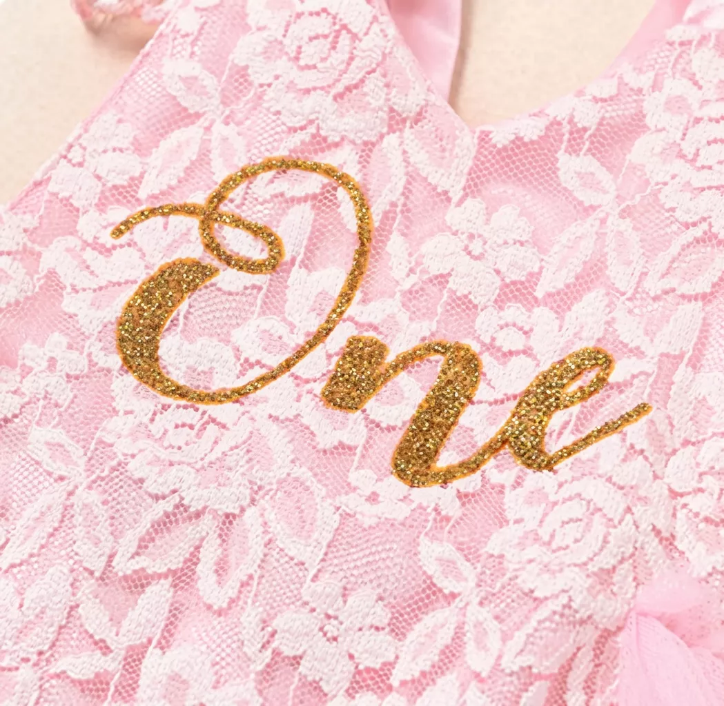 Baby Girls One 1st Birthday Outfits Princess Lace Romper Tutu Dress Bodysuit Jumpsuit Party Dress