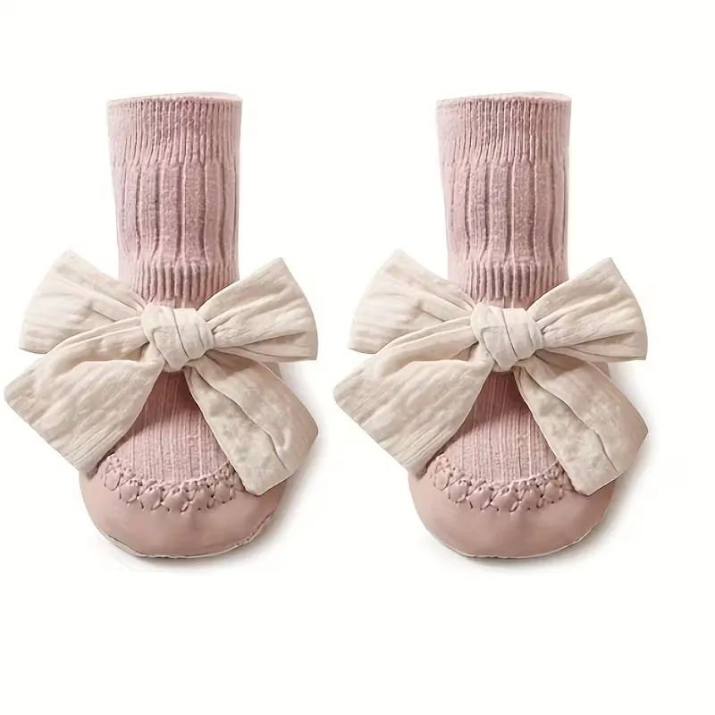 Anti-Slip Baby Socks with Bow